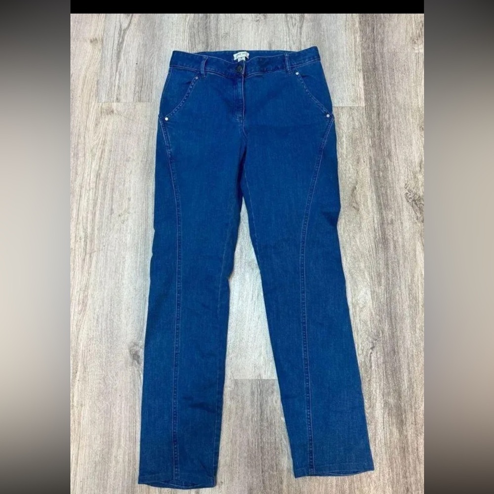 Per Se by Carlisle Classic medium wash straight leg jeans size 4